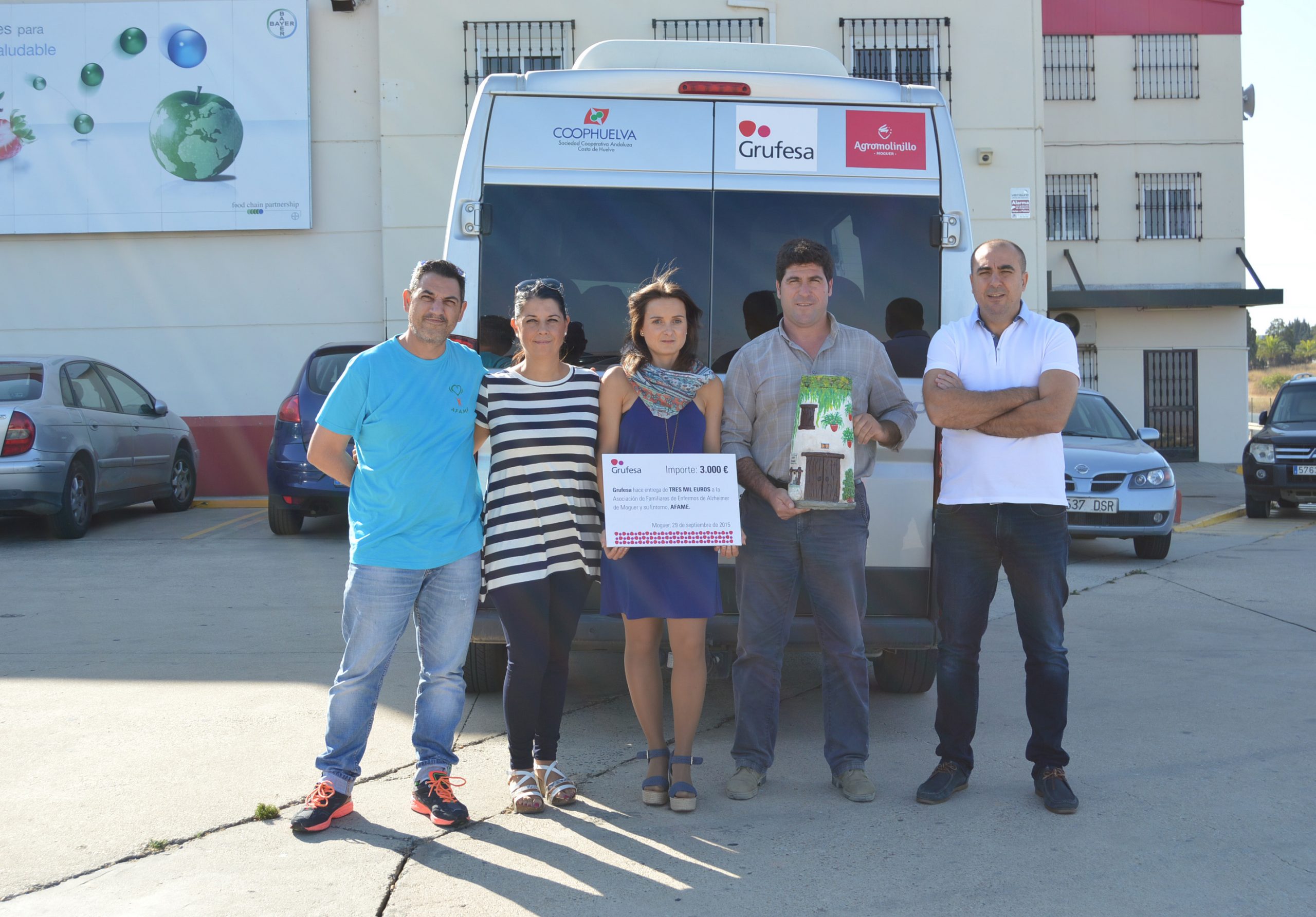 Grufesa colabora con Afame para adquirir un vehículo adaptado para enfermos de Alzheimer