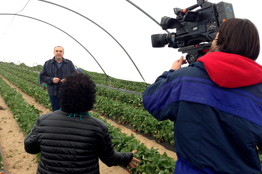 Grufesa muestra el entorno rural de Moguer en el programa de Televisión Española ‘Agrosfera’