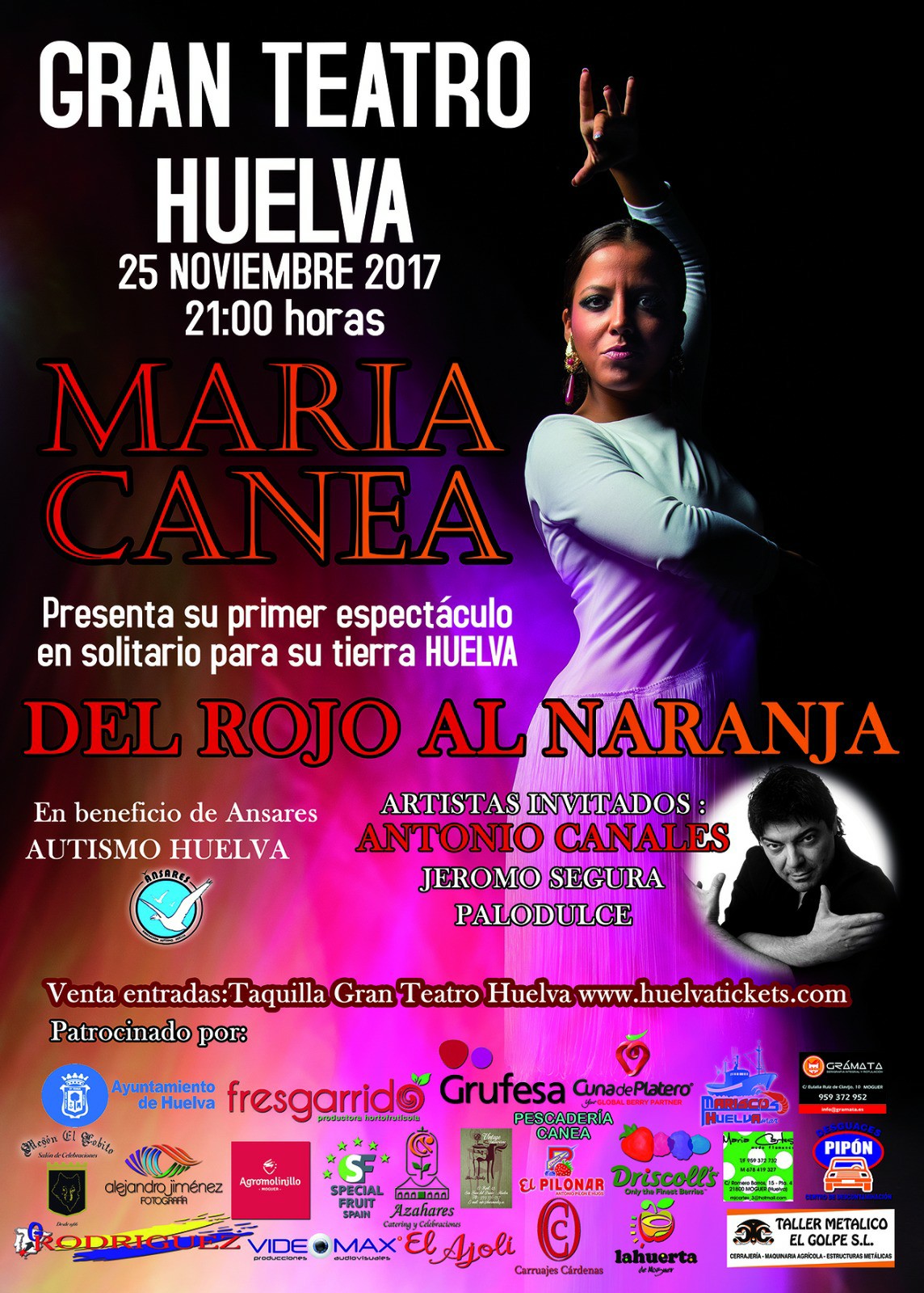La bailaora María Canea visita Grufesa para promocionar e invitar a la plantilla a su concierto del 25 de noviembre a beneficio de Ánsares